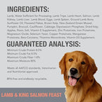 K9 Natural Wet Dog Food Pate, Lamb & King Salmon Feast, 6 Oz Cans (Pack of 12), Grain Free, Made in New Zealand with Grass-Fed, Free-Range Lamb and Sustainably Caught King Salmon