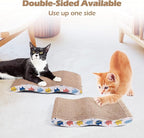 Pet Prime 3PCS Cat Scratcher Cardboard Board 3 Pack Cat Recycle Corrugated Scratching Pad Cat Scratching Lounge Sofa Bed Wave Shape Cat Scratch Pad with Catnip (3PCS)