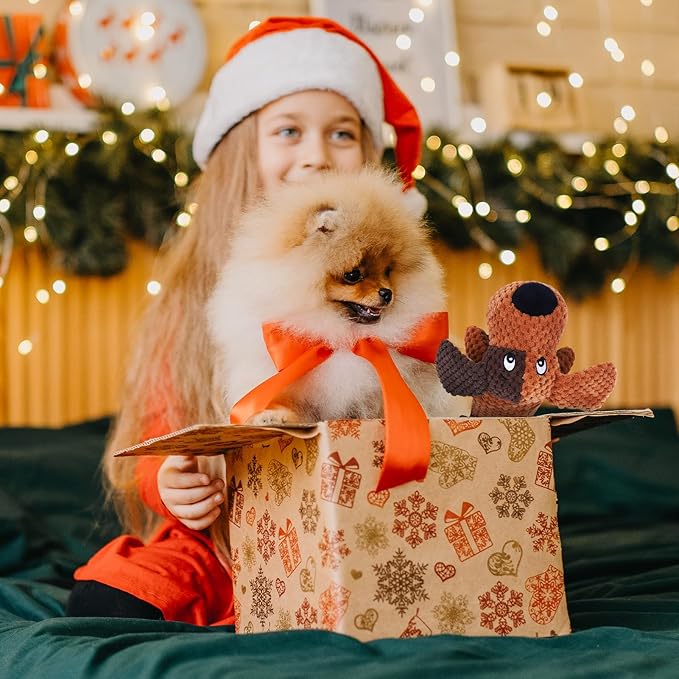 Dog Toys Plush Large Dogs with Squeaky and Crinkle Paper, Tug of War Pet Toys, Interactive Puppy Chew Toys for Small, Medium and Large Dogs