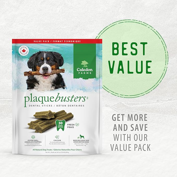 Caledon Farms Value Pack Plaque Busters Fresh 24.5oz/696g/ (4/cs)- 30ct
