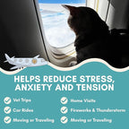 ALBERT & MIA Lickable Cat Calming Treats - Stress & Anxiety Relief for Indoor Cats - Tasty & Vet Calming Treats for Cats & Kittens (Calm Care for Grooming, Car Rides, Travel and Sleep Aid) 20 Pack