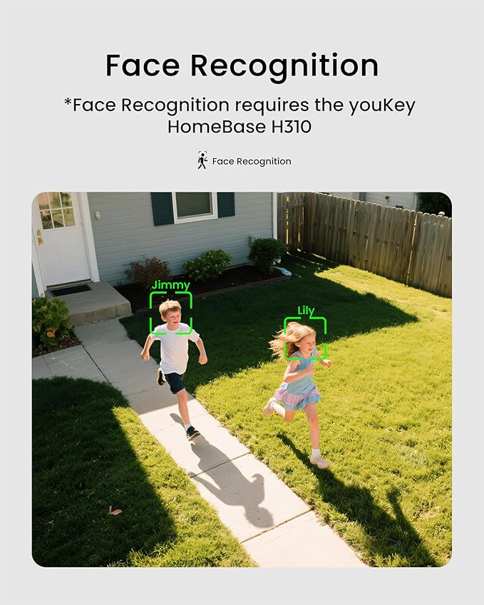 youkey 4K Wired Security Camera Outdoor, F1.0 Color24 Night Vision, Plug-in Cameras for Home Security Outside, 24/7 Continuous Recording, 130°FOV, 2.4/5GHz WiFi 6, Bluetooth Pairing, No Monthly Fees