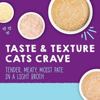 Stella & Chewy's Carnivore Cravings Purrfect Paté - Premium Grain-Free Wet Cat Food - 6 Flavor Variety Pack - High Protein with Bone Broth - Perfect for Picky Eaters - 2.8oz Cans (12 Pack)