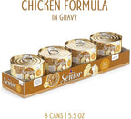 Weruva Senior Cat Food, Chicken in Gravy, 5.5oz Can, Pack of 8