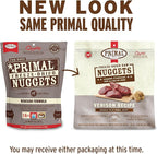 Primal Freeze Dried Raw Dog Food Nuggets, Venison, Complete & Balanced Meal, Also Use as Topper or Treat, Premium, Healthy, Grain Free, High Protein Raw Dog Food, 5.5 oz