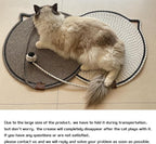 Cat Scratcher Mat Natural Cotton Rope Cat Scratching Pad, Large Size Scratching Pad with Toy (2 Packs 19.6'') (Black + White)