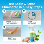 BugMD Enzyme Cleaner for Dog & Cat Urine | Pet Stain and Odor Remover for Carpet & Home | Unscented Urine Destroyer & Deodorizer