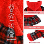 Dog Hoodie Dog Christmas Sweater Puppy Clothes for Small Dogs Boy Girl Pet Hoodies for Dogs Cold Weather Doggie Coats Fall Doggy Sweatshirt for Chihuahua Yorkie Cat Sweater Costumes, Red, XXS
