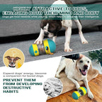 Dog Treat Dispensing Toys Indestructible Food Ball Adjustable Interactive Enrichment Toy for Small Large Dog to Keep Them Busy Stimulating IQ Training Puppy Slow Feeder for Bordom Indoor Gift