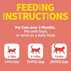 Just Try 16 OZ Salmon Cat Treats for Indoor Cats, Crunchy Training Treats Dental Care Omega 3 for Cats Joint Support & Skin Coat Health