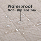 2 Pieces Dog Pee Pads - Washable Dog Rugs Non-Slip Puppy Pads for Small Dogs, Water Absorb Training Pads (24x18 (2pack), Beige)