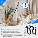 LOOBANI Spring Pole Dog Rope Toys - Tug of War Dog Toy for Pitbull Medium to Large Dogs, Indoor Outdoor Use Bungee Hanging Exercise Ropes Muscle Builder Interactive Toys (Door Hanging Style)