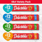 Delectables Squeeze Up Variety Pack, Creamy Squeezable Puree, Lickable Wet Cat Treats, Grain Free, No Added Fillers, No by-Products, No Added Preservatives, 0.5 Ounces Tube, 48 Tubes Total