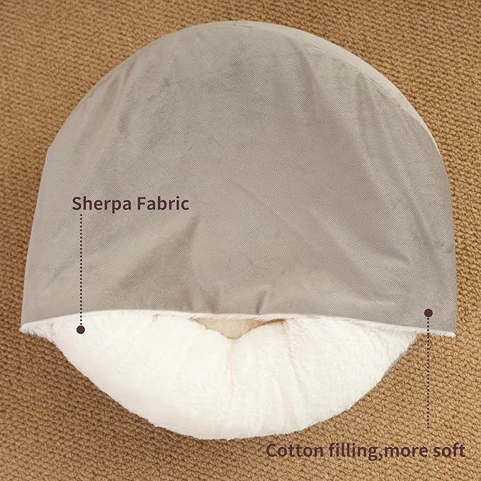 Heated Cat Bed for Indoor Cats and Small Dogs,Automatic Constant Temperature Heating, Anti-Slip Bottom and Machine Washable