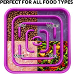 TOBYTO Slow Feeder Dog Bowls for Large Medium Breed, Anti-Choking Pet Slow Feeding Food Bowl, Non Slip Maze Puzzle Dog Feeder Bowl Prevent Bloating,Purple