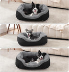INVENHO Small Dog Bed Orthopedic Warming Soft Calming Sleeping Durable with Anti-Slip Bottom