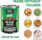 KOHA Pike Place Platter Stew for Dogs with Beef and Salmon, High Protein Wet Dog Food, 12.7oz Cans (Case of 12)