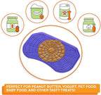 Neater Pets - Neat-LIK - Slow Feeding Pad for Dogs & Cats - Puzzle Toys Provide Boredom & Anxiety Relief - Fill Licking Pad with Healthy Treats & Food (Purple)