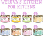 Weruva Cats in The Kitchen Kitten, Kitchen for Kittens Variety Pack, 3oz Can (Pack of 24)
