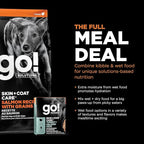 Go! Solutions Skin + Coat Care, Dry Dog Food, Salmon Recipe with Grains, 22 lb Bag