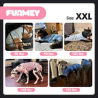 FUAMEY Dog Recovery Suit Male,Dogs Surgery Neuter Suits Puppy Spay Shirts for Female Protect Dog's Skin Anti Licking Abdominal Wounds Doggie Onesie Pet Bodysuit Alternative to Cone Red Stripes XXL