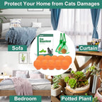 10 Pack Cat Repellent Outdoor to Keep Cats Away, Cat Deterrent Indoor Powered by Peppermint & Lemongrass Oils Safe for Pets & Children, Keeps Cats Out of Furniture, Plants, Specific Areas Effectively