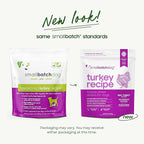 smallbatch Pets Freeze Dried Raw Dog Food, Turkey Recipe, 25 oz, Organic High Protein Dog Food, Grain Free, Made in The USA, Humanely Raised Meat, Single Protein, for Picky Eaters, Hydrate & Serve