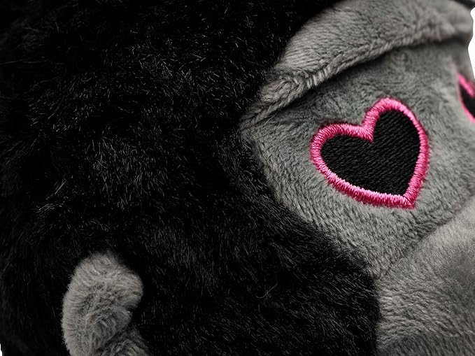 Flourish Pets 2 in 1 Multi-Layer Chew Toy for Active Dogs | Non-Toxic BPA Free Double Stitched Soft Fabric Exterior Dog Toys | Long-Lasting Dog Plush Toys –Love Gorilla 3.5"