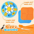 Advanced Dog Puzzle Toys for IQ Training & Mental Stimulation,Dog Lick Mat with Suction Cups for Anxiety Relief and Keeping Them Busy