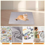 Cat Wrap for Grooming,Cat Wrap for Cutting Nails,Self-Adherent Soft Cat Blanket，Restrain The Cat to Keep Calm,Anti-Bite, Anti-Scratch, Wrap Anti-Escape Grooming Bags for Cats (Within 9lbs)