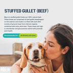 Big Lu - 6-Inch Stuffed Gullet Sticks, 20 Count, Premium Beef Dog Treats, All-Natural, High-Protein, Easily Digestible Chews for Dogs, Supports Dental Health and Joint Mobility