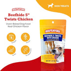 Beefeaters Beefhide 5in Twist with Real Chicken – Protein-Rich Dog Treats for Clean Teeth, Ideal for Training & All Dog Sizes