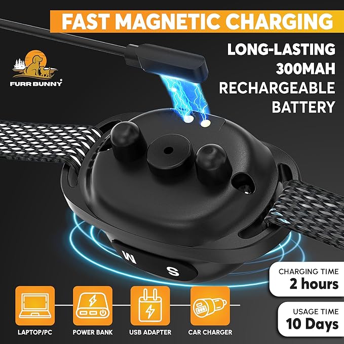 2025 Upgraded Intelligent Dog Bark Collar for Small and Medium Dogs - Beep, Vibration and 7 Sensitivity Levels Adjustment - No Shock Collar, Humane Training