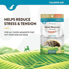 NaturVet Scoopables Quiet Moments Dog Calming Aid for Dogs - Promotes Calm with Stressful Events Like Storms, Fireworks, Travel, Separation Anxiety - Hickory Smoked Bacon Flavored | 11oz Bag