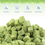 HavenJanny 120g Freezed Drying Cat Grass Treats for Cats, Cat Grass Teething Stick Snacks for Cats Hairball Removal and Teeth Cleaning