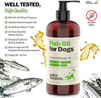 Deley Naturals Dog Fish Oil Icelandic 2X Omega - Dog Itching Skin Relief with Omega 3 6 9 for Allergies, Coat & Heart - Omega 3 Fish Oil for Dogs Skin Irritation - 16oz Omega Oil for Dogs Made in USA