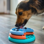 Outward Hound by Nina Ottosson Lickin’ Layers Small 3-in-1 Dog Puzzle Feeder, Lick Mat & Slow Bowl – Puppy Enrichment Toy for X-Small & Small Dogs, Dishwasher Safe, Holds 1.5 Cups of Wet or Dry Food