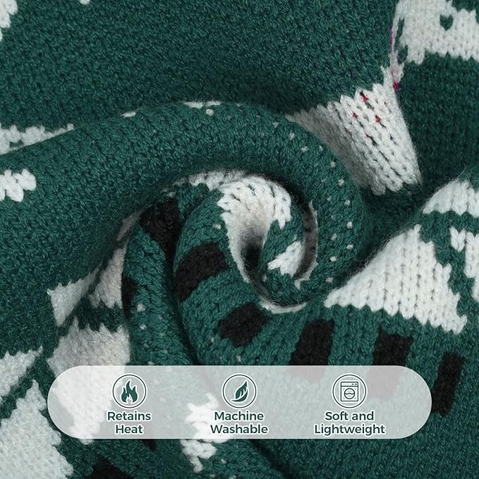 Ultra-Soft Turtleneck Mini Dachshund Sweater, Winter Christmas Knitted Dachshunds Vest Sweaters for Small Dog, Pullover Weiner Clothes for Girls Boys Dogs, Weenie Outfit for Miniature Dogs(Green, XS)