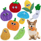 Dog Toys No Stuffing, 8 Pack Dog Squeaky Toy, Crinkle Plush Chew Toy for Small, Medium Breeds, Flat Stuffless Puppy Cute Durable Interactive Toys for Aggressive Chewers