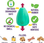 Chew King by Mammoth Premium Treat Dog Toy, Medium, Extremely Durable Natural Rubber Toy, Pack of 2