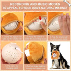 BABORUI Interactive Dog Toys Puppy, Jumping Squeaky Dog Toys with Recording and Music Modes, Rechargeable Moving Dog Chew Toys for Small/Medium/Large Dogs to Keep Them Busy(Puppy)