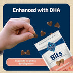 Blue Buffalo Bits Soft Dog Treats for Training, Made with Natural Ingredients & Enhanced with DHA, Salmon Recipe, 4-oz Bag