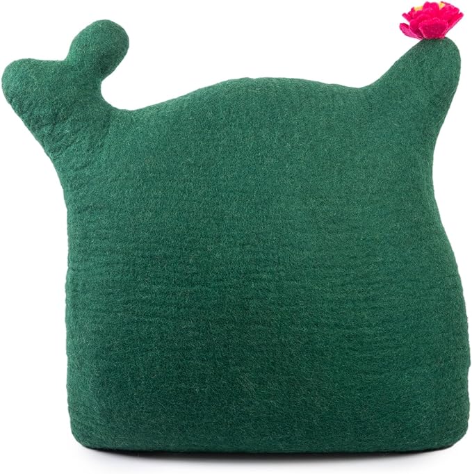 Luxurious Eco-Friendly Merino Wool Cat Cave Bed Sloth - Foldable Hideaway Pod for Indoor Cats - Premium Felt Kitten Beds - Covered Cat House for Ultimate Cozy Comfort by Woolygon