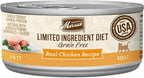Merrick Limited Ingredient Diet Premium Grain Free And Natural Canned Pate Wet Cat Food, Chicken Recipe - (Pack of 24) 2.75 oz. Cans