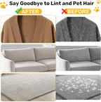 2Pcs Pet Hair Removal Gloves, Reusable Electrostatic Gloves Brush for Dogs Cats Hair Removal Grooming, Pet Hair Remover Tool for Furniture, Clothing, Couch, Carpet, Car Seats