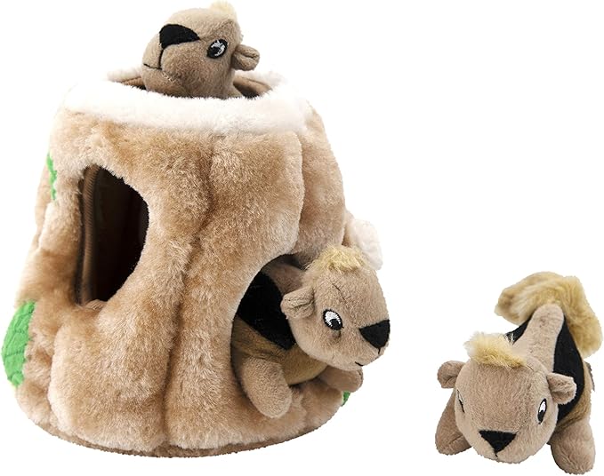 Outward Hound Hide A Squirrel Plush Dog Toy Puzzle, Medium