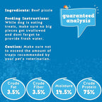 Jack&Pup 6-inch Bully Sticks for Large Dogs (20 Pack) All Natural Thick Bully Stick for Dogs | Singe Ingredient Long Lasting Pizzle Sticks