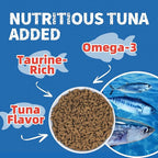 Just Try 16 OZ Tuna Cat Treats for Indoor Cats Training Treats with Real Tuna Omega-3 for Cats Joint Support & Skin Coat Health & Dental Care