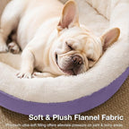 Love's cabin Round Donut Cat and Dog Cushion Bed, 30in Pet Bed for Medium or Large Dogs, Anti-Slip & Water-Resistant Bottom, Soft Durable Fabric Pet beds, Washable Calming Cat Bed Lavender