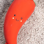 Tugga Chilis Dog Toy 75cm - Rope Latex and Plush Dog and Puppy Throw Fetch and Tug with Squeaker
